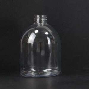PET البلاستيك الشفاف جولة Luxuly تصميم كبير الحجم البلاستيك سيارة شامبو 500ml التعبئة والتغليف زجاجة بلاستيكية