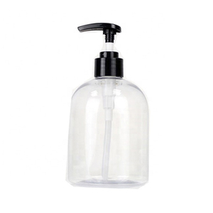 متعددة الوظائف مخصصة جولة شفافة فارغة الحيوانات الأليفة 500ML البلاستيك غسل اليد شامبو غسول مضخة زجاجة