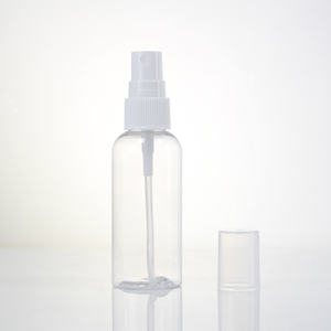 صديقة للبيئة مخصص قابلة لإعادة الاستخدام جولة واضحة فارغة PET البلاستيك 100ML العناية بالبشرة زجاجة رذاذ ضباب التجميل